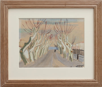 'Row of Plane Trees In Winter - Maussane-les-Alpilles' by Yves Brayer (1946)
