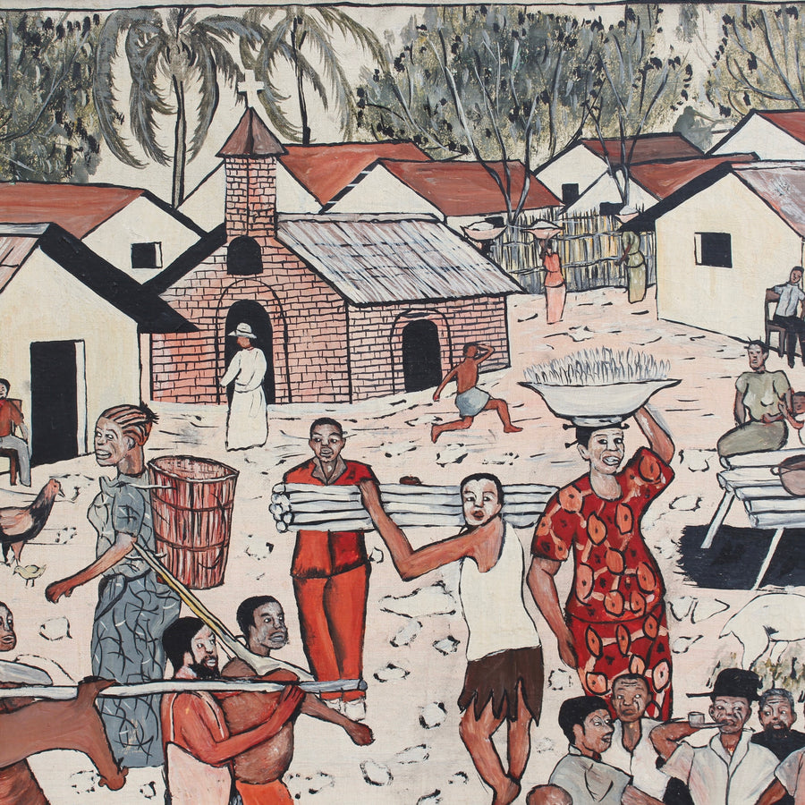 'La Rue Lokolela Kinshasa' by Ange Kumbi (circa 1990s)