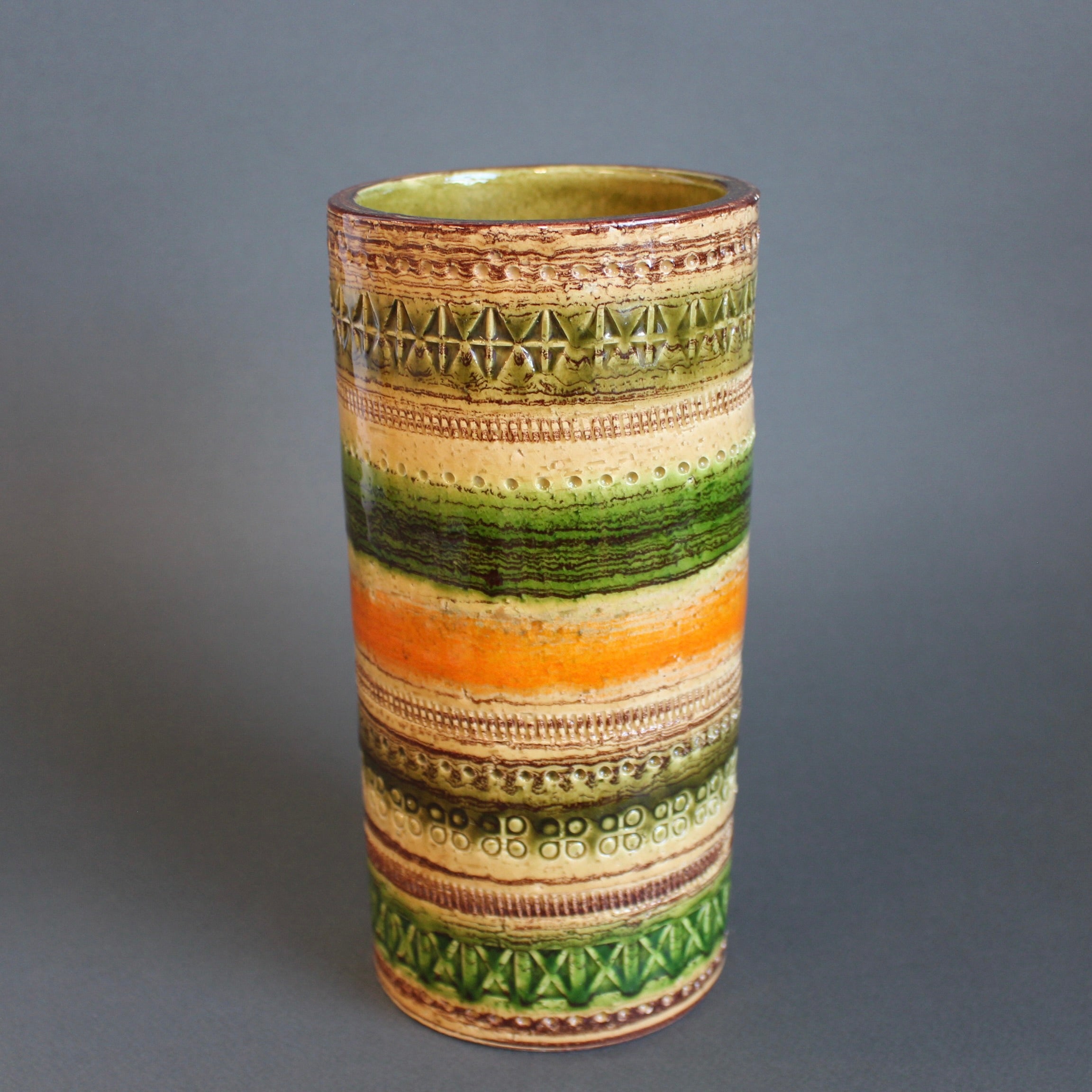 Mid-Century Italian 'Sahara' Ceramic Vase by Aldo Londi for