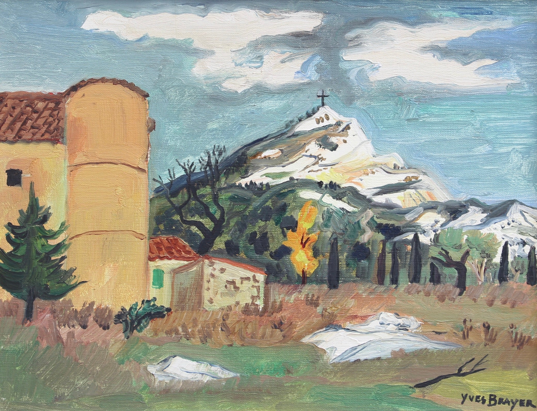 Mont Sainte-Victoire' by Yves Brayer (circa 1960s) – Bureau of