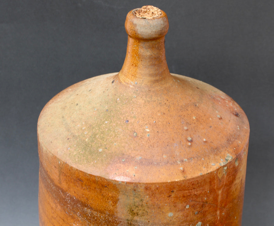 French Antique Olive Oil Earthenware Container (circa 1900)