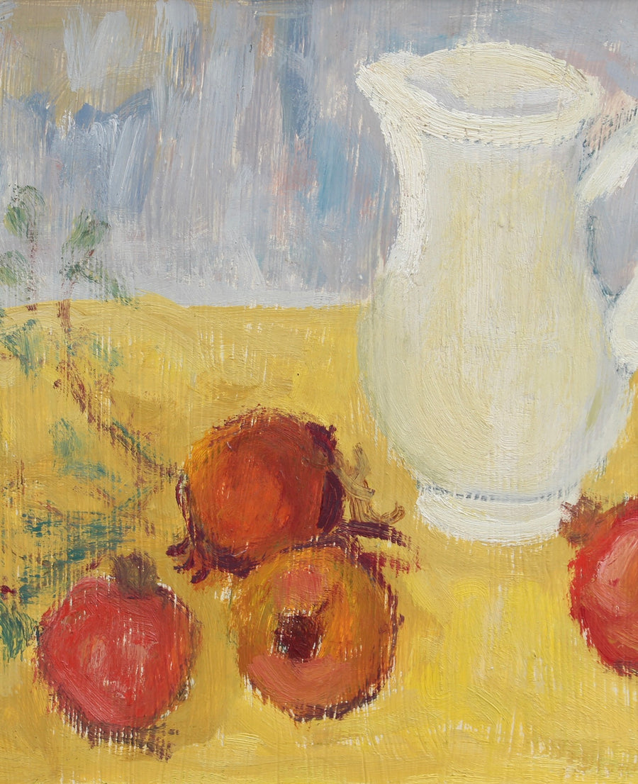 'Still Life with White Pitcher and Fruit' by Anna Costa (circa 1960s)