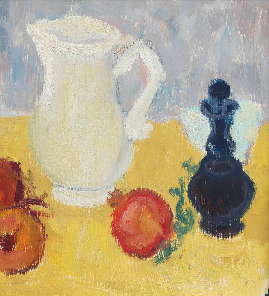 'Still Life with White Pitcher and Fruit' by Anna Costa (circa 1960s)