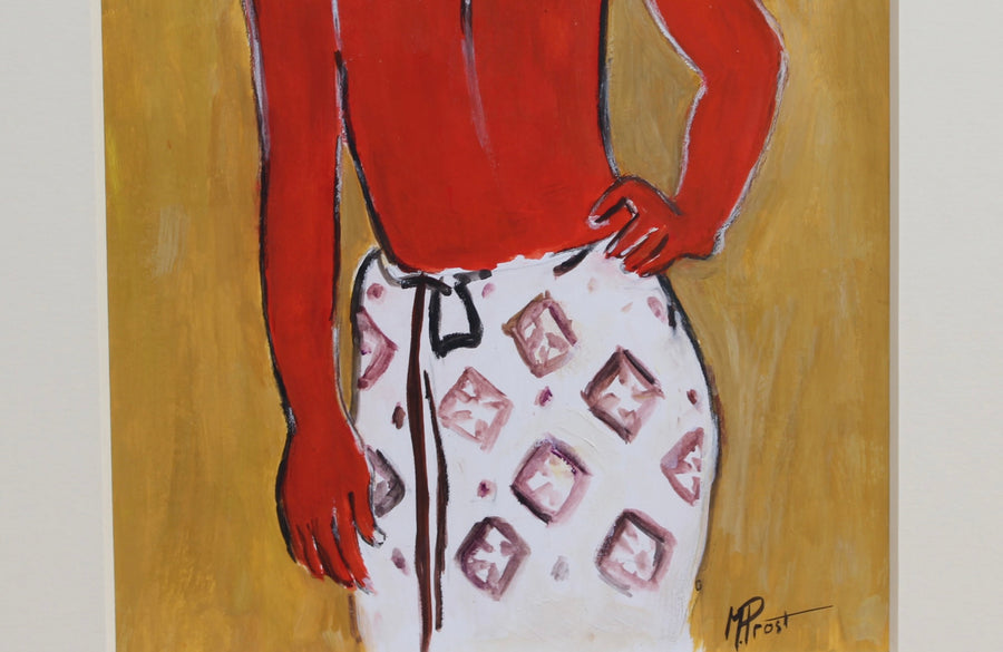 'Young Man in Sarong' by M. Prost French School (circa 1950s)