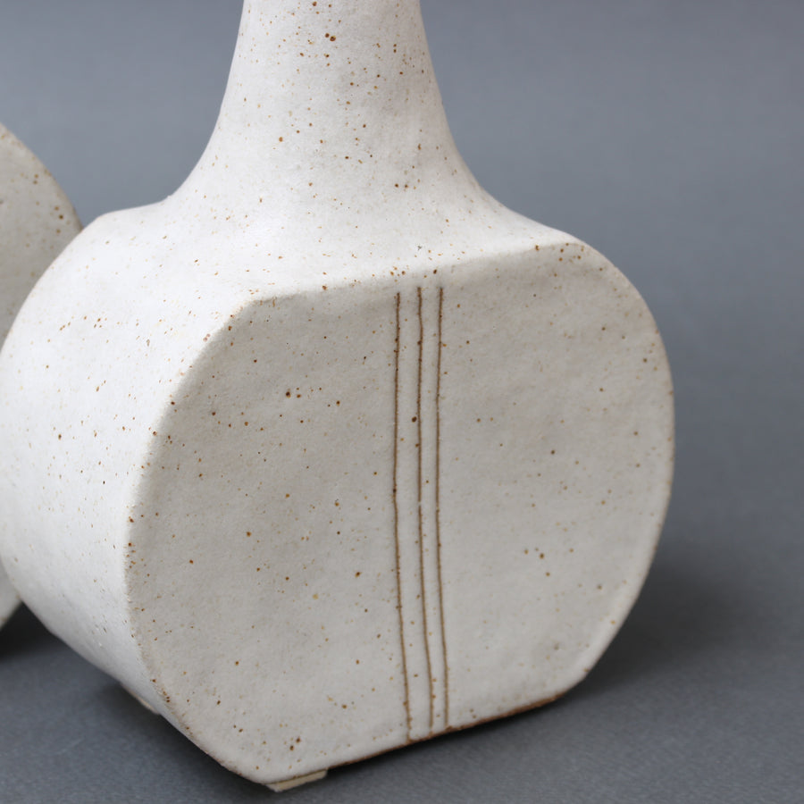 Pair of Italian Ceramic Bottles by Bruno Gambone (circa 1980s)