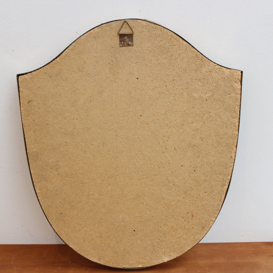 Vintage Italian Wall Mirror with Brass Frame (circa 1950s) - Small