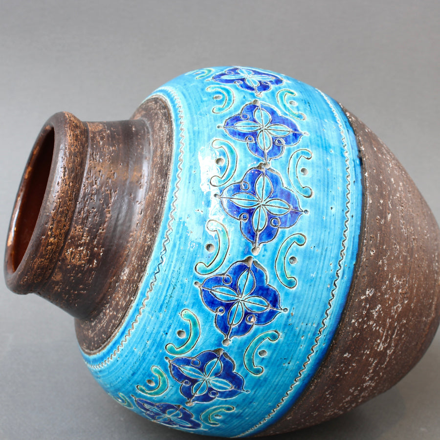 Mid-Century Italian Ceramic Vase by Aldo Londi for Bitossi - 'Arabesque' (circa 1960s)