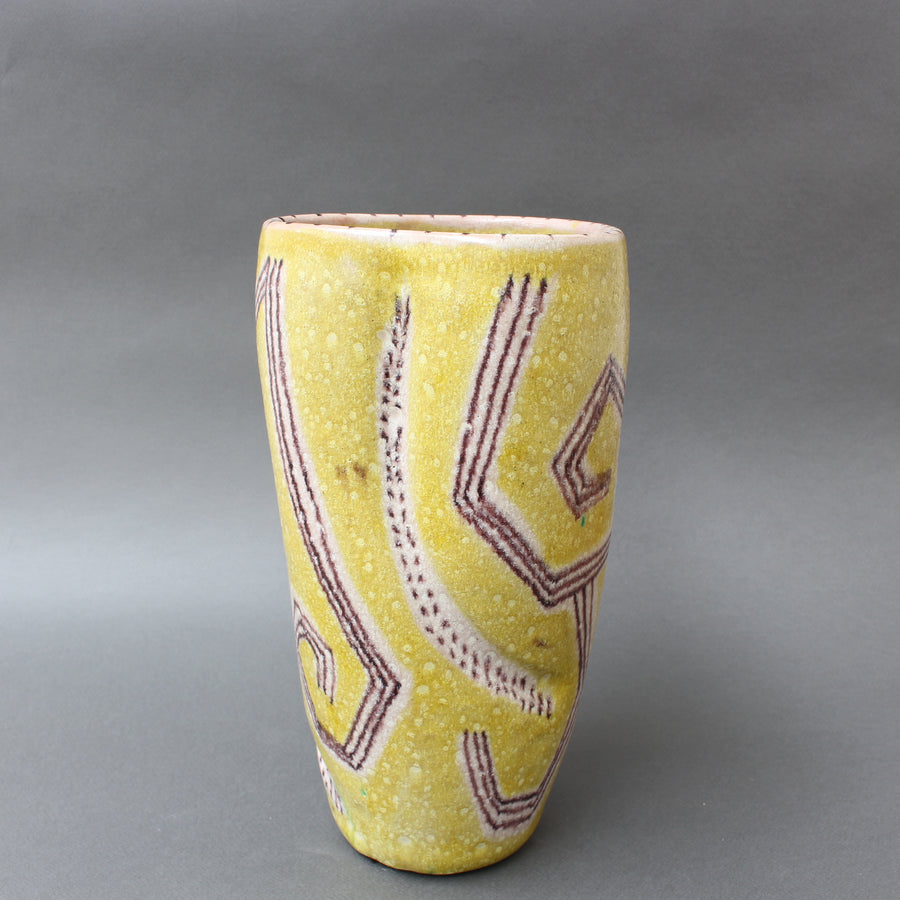 Mid-Century Italian Ceramic Vase by Guido Gambone (circa 1950s)