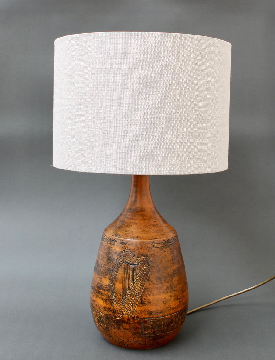 Vintage Ceramic Table Lamp by Jacques Blin (1974)