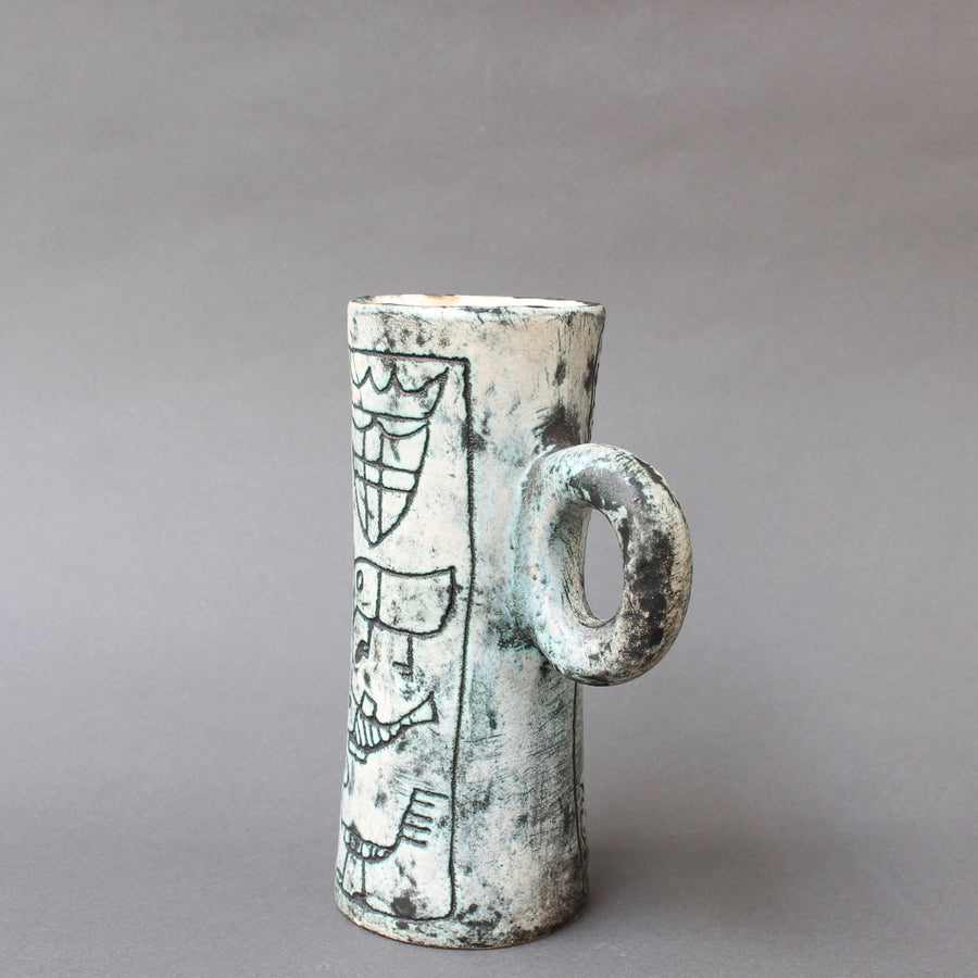 Mid-Century Ceramic Decorative Pitcher by Jacques Blin (circa 1950s) - Small