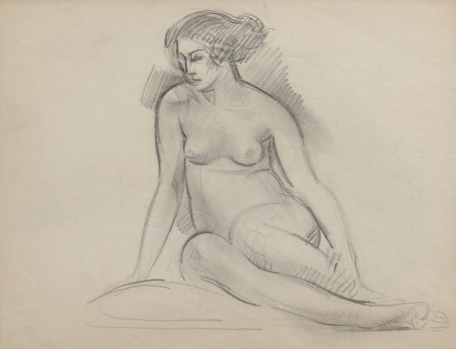 'Portrait of Seated Nude' by Guillaume Dulac (circa 1920s)