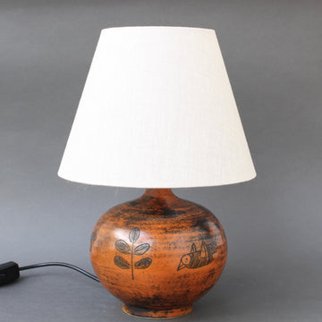 Mid-Century Ceramic Table Lamp by Jacques Blin (circa 1950s)