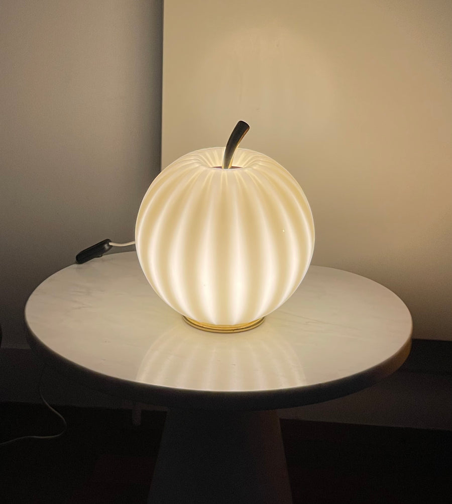 Vintage Italian Melon Shaped Globe Lamp (circa 1960s)