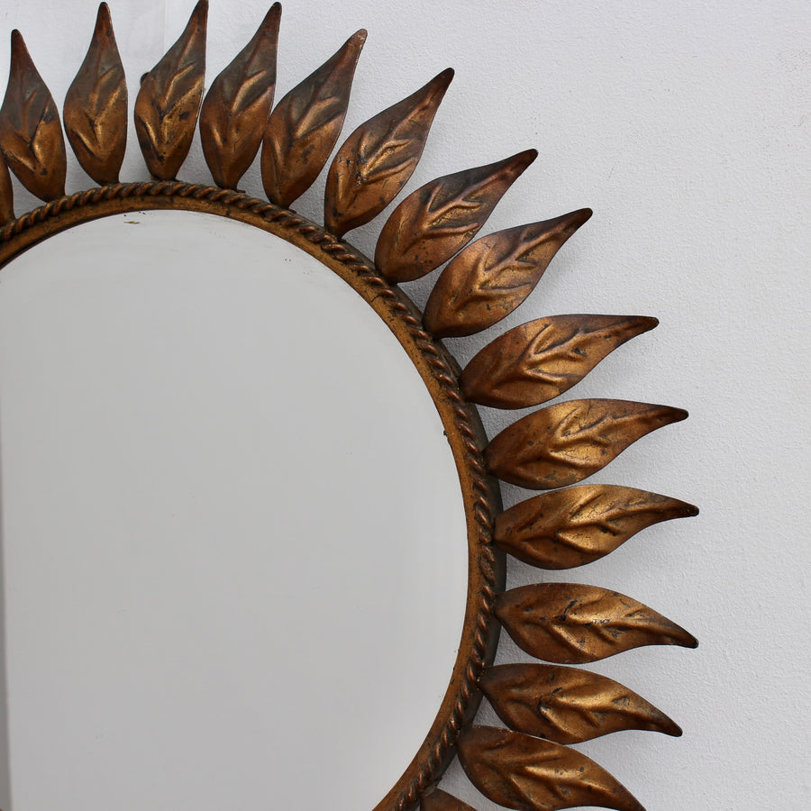 Spanish Metal Sunburst Mirror (circa 1960s)