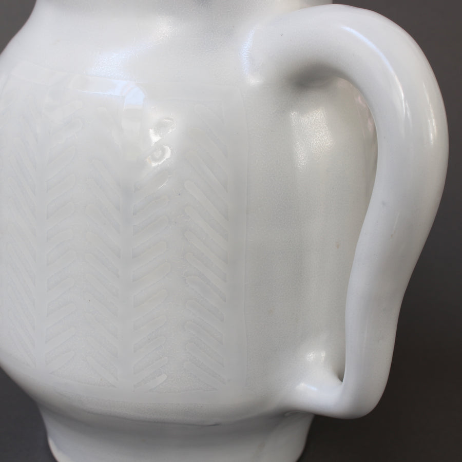 Vintage French Ceramic 'Eared' Pitcher by Roger Capron (circa 1950s)