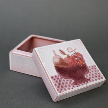 French Ceramic Decorative Box by Cloutier Brothers (circa 1970s)