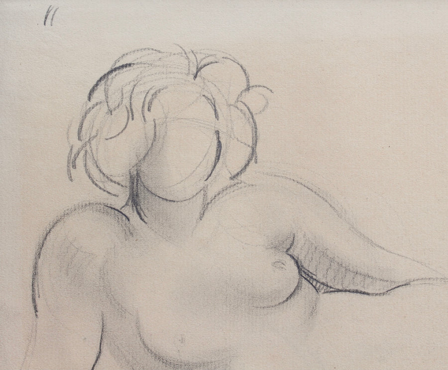 'Reclining Nude Sketch' by Guillaume Dulac (1921)