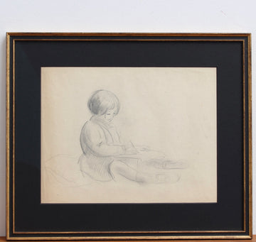 'Portrait of a Young Girl Writing' by Guillaume Dulac (circa 1920s)