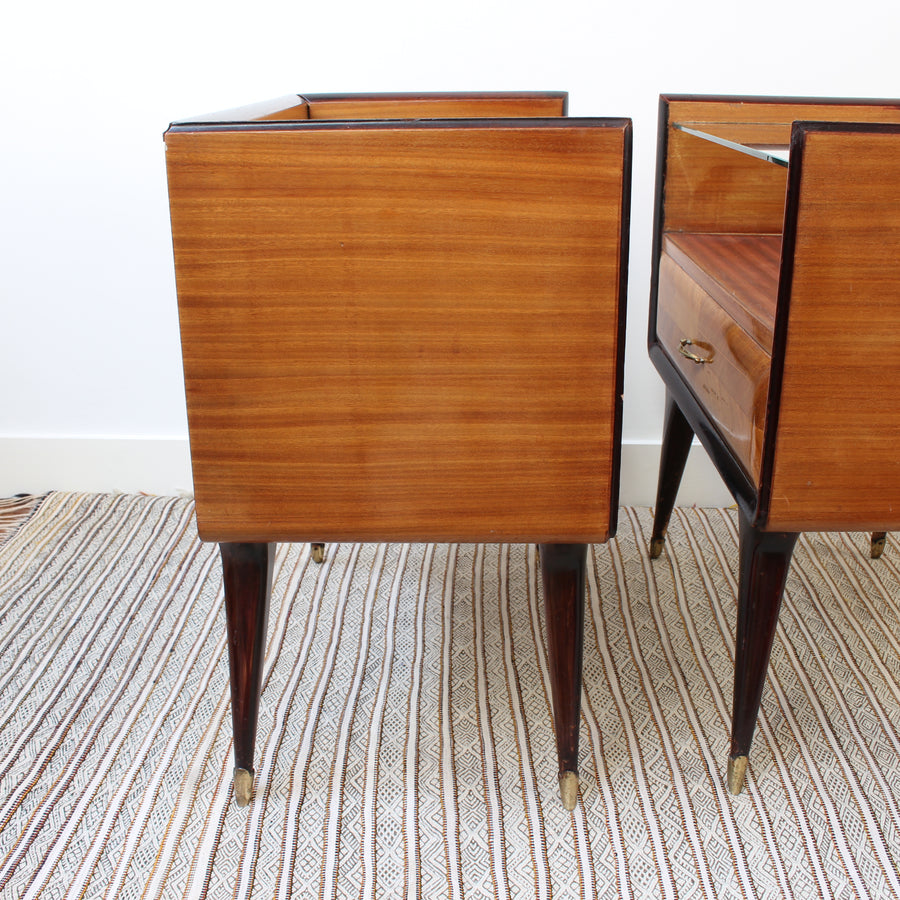 Pair of Italian Bedside Tables (circa 1950s)