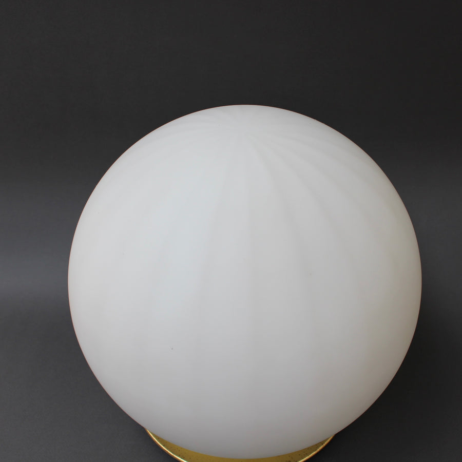 Vintage Murano Glass Globe Table Lamp (circa 1970s)