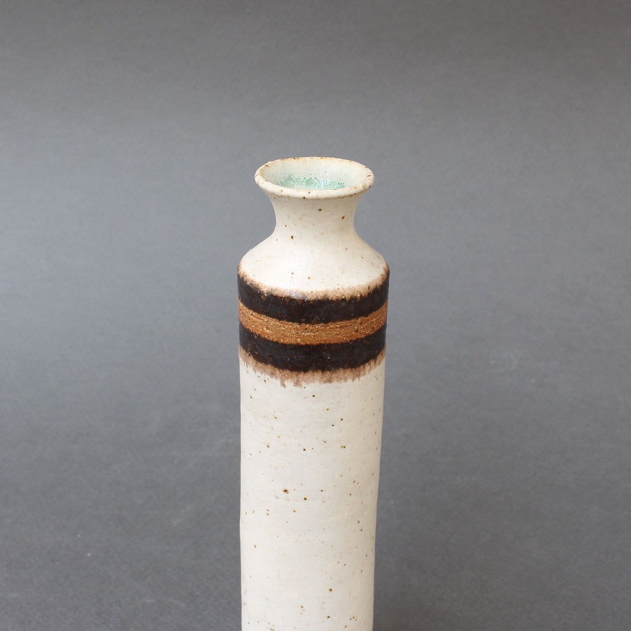 Small Stoneware Flower Vase by Bruno Gambone (circa 1980s)