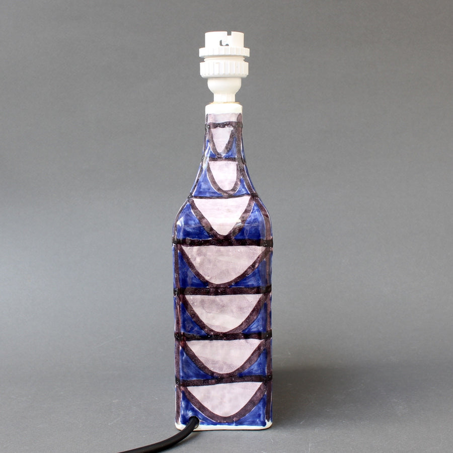 Ceramic Italian Mid-Century Modern Table Lamp by Alessio Tasca (circa 1950s)