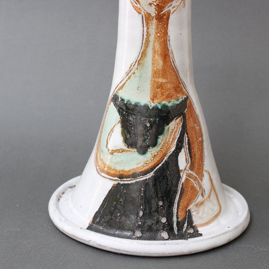 French Vintage Ceramic Lamp Base by Atelier du Grand Chêne (circa 1950s)