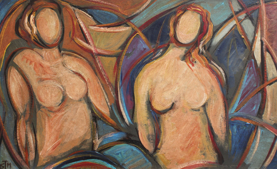'Nudes in Repose' by STM (circa 1940s - 1960s)