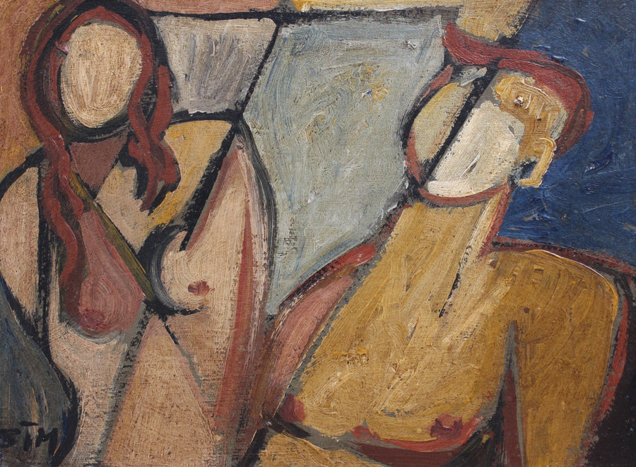 'Portrait of Man and Woman' by STM (c. 1950s)