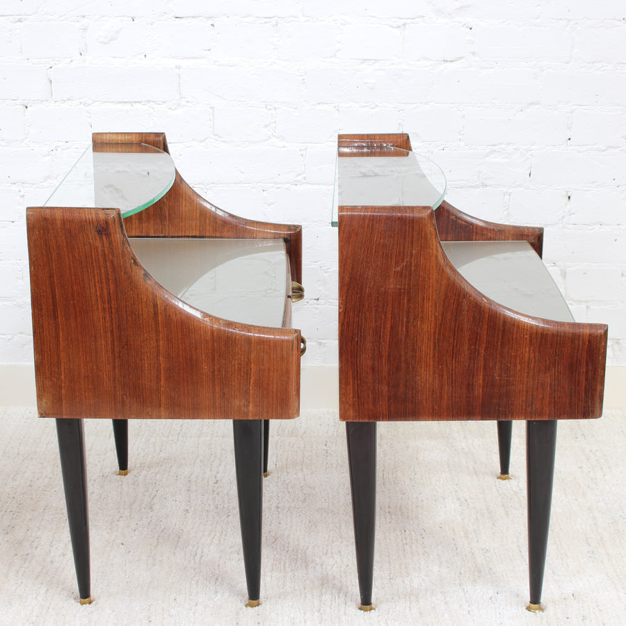 Pair of Vintage Italian Bedside Tables (circa 1950s)
