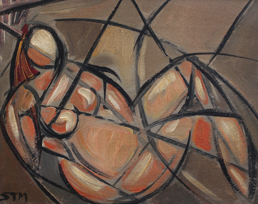 'Portrait of Reclining Woman' by STM (circa 1940s - 1960s)