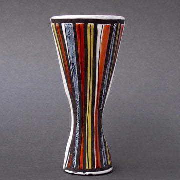 Roger Capron Multicoloured 'Pyjama' Style Vase (1950s)