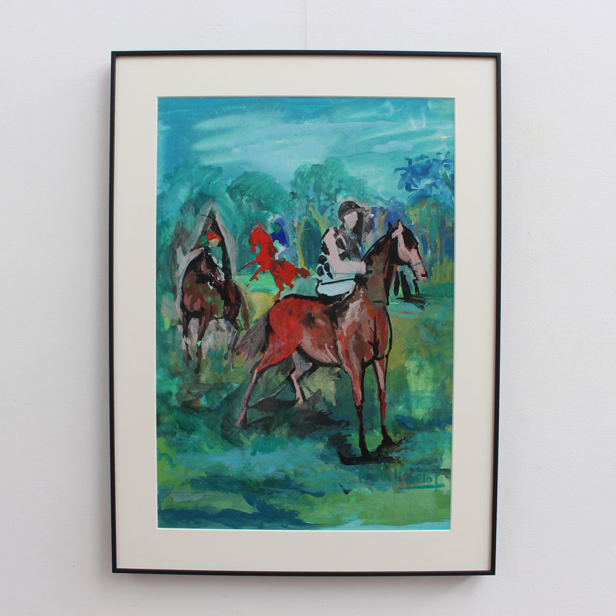 'The Racing Horses' by Pierre Gaillardot (circa 1970s)