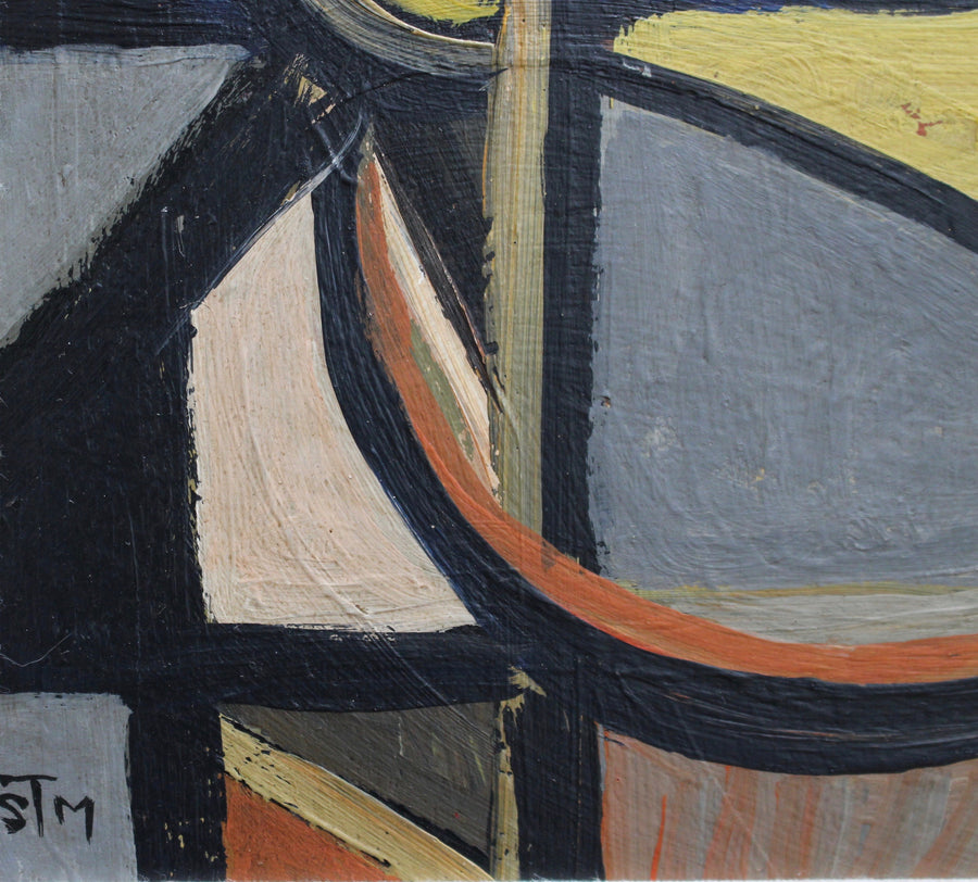 'Cubist Abstraction' by STM (circa 1950s-70s)