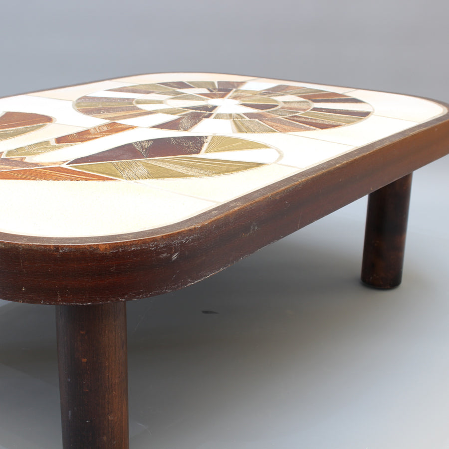 Ceramic Tiled Coffee Table by Roger Capron (circa 1970s)