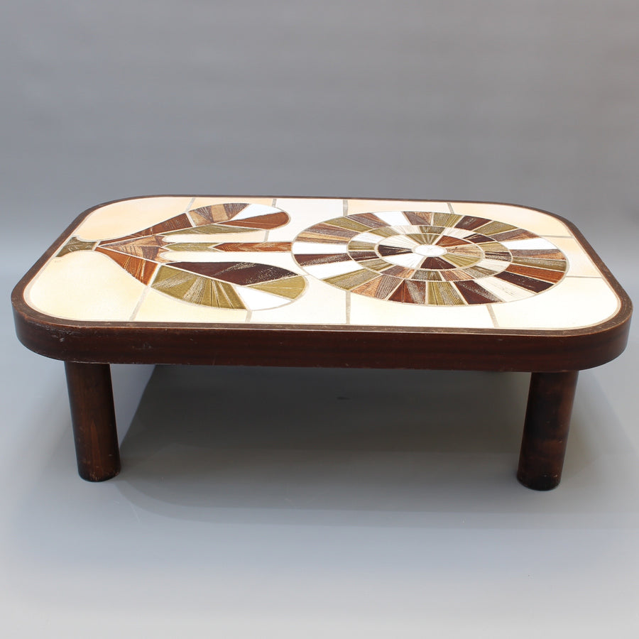 Ceramic Tiled Coffee Table by Roger Capron (circa 1970s)
