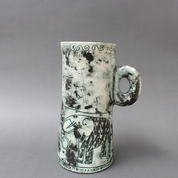 Vintage French Ceramic Pitcher / Vase by Jacques Blin (circa 1950s)