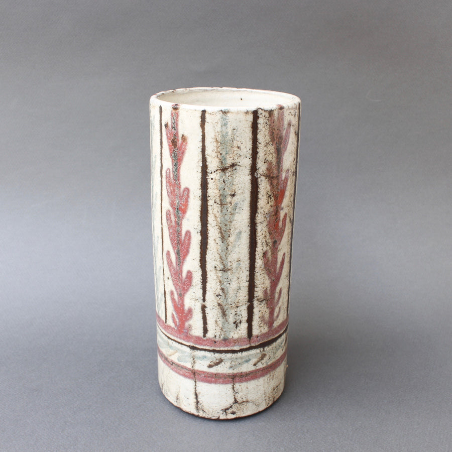 French Ceramic Vase by Gustave Reynaud, Le Mûrier (circa 1950s)