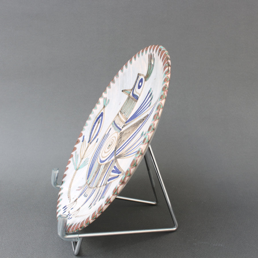 Vintage French Ceramic Decorative Plate by Le Mûrier (circa 1960s)