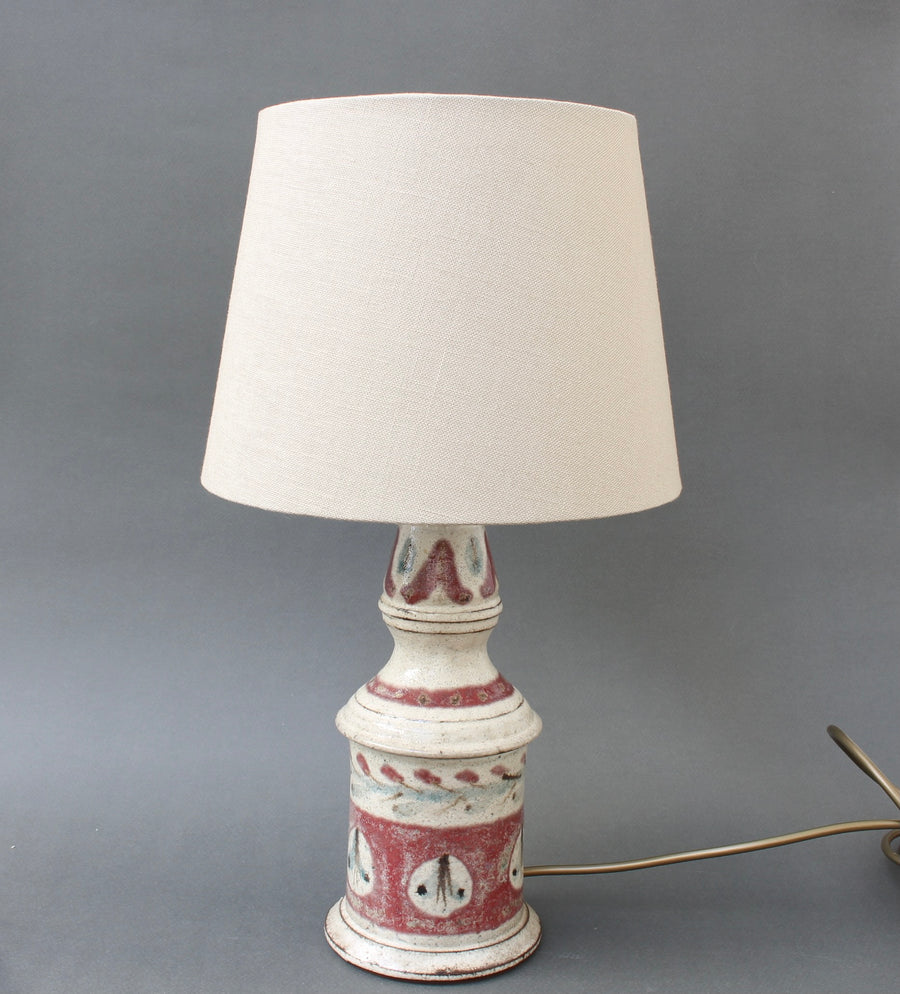 Mid-Century Ceramic Table Lamp by Gustave Reynaud - Le Mûrier (circa 1960s)