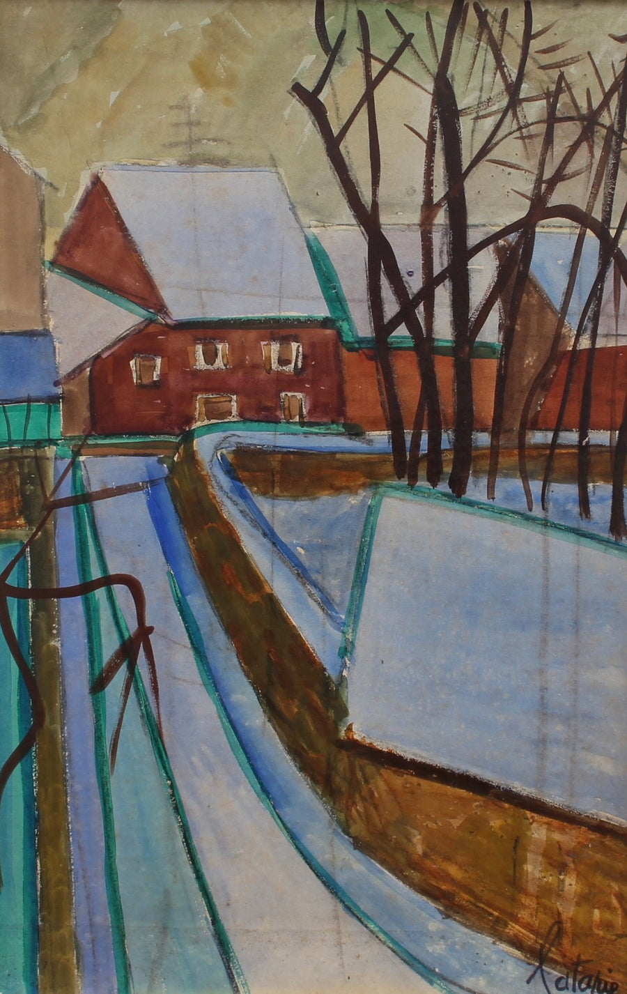 'The Mill' by Louis Latapie (circa 1930s)