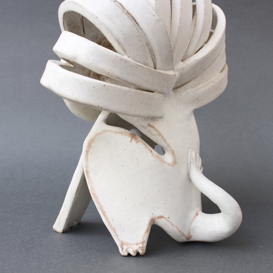 Ceramic Lion Sculpture by Bruno Gambone (circa 1980s)