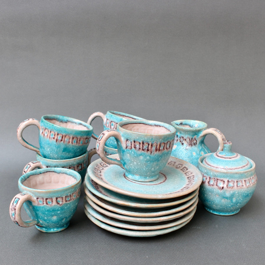 Vintage Italian Ceramic Tea / Coffee Set by Guido Gambone (circa 1950s)