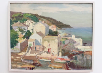 'Coastal Village' by M. Phidias (circa 1920s)