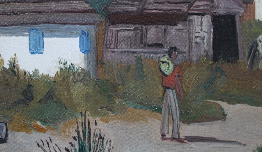 'Cabins in the Camargue' by Yves Brayer (circa 1950s)