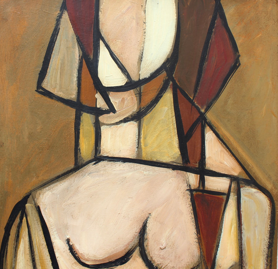 'Portrait of Smiling Woman' by STM (circa 1970s)