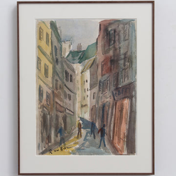 'Parisian Street Scene' by Roland DuBuc (circa 1970s)