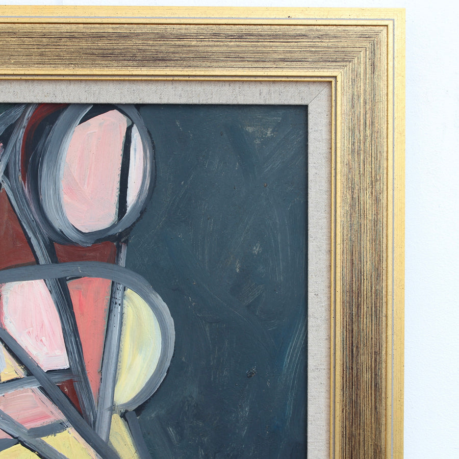 'Abstract Prism: Radiant Cubist Figure' by STM (circa 1970s)
