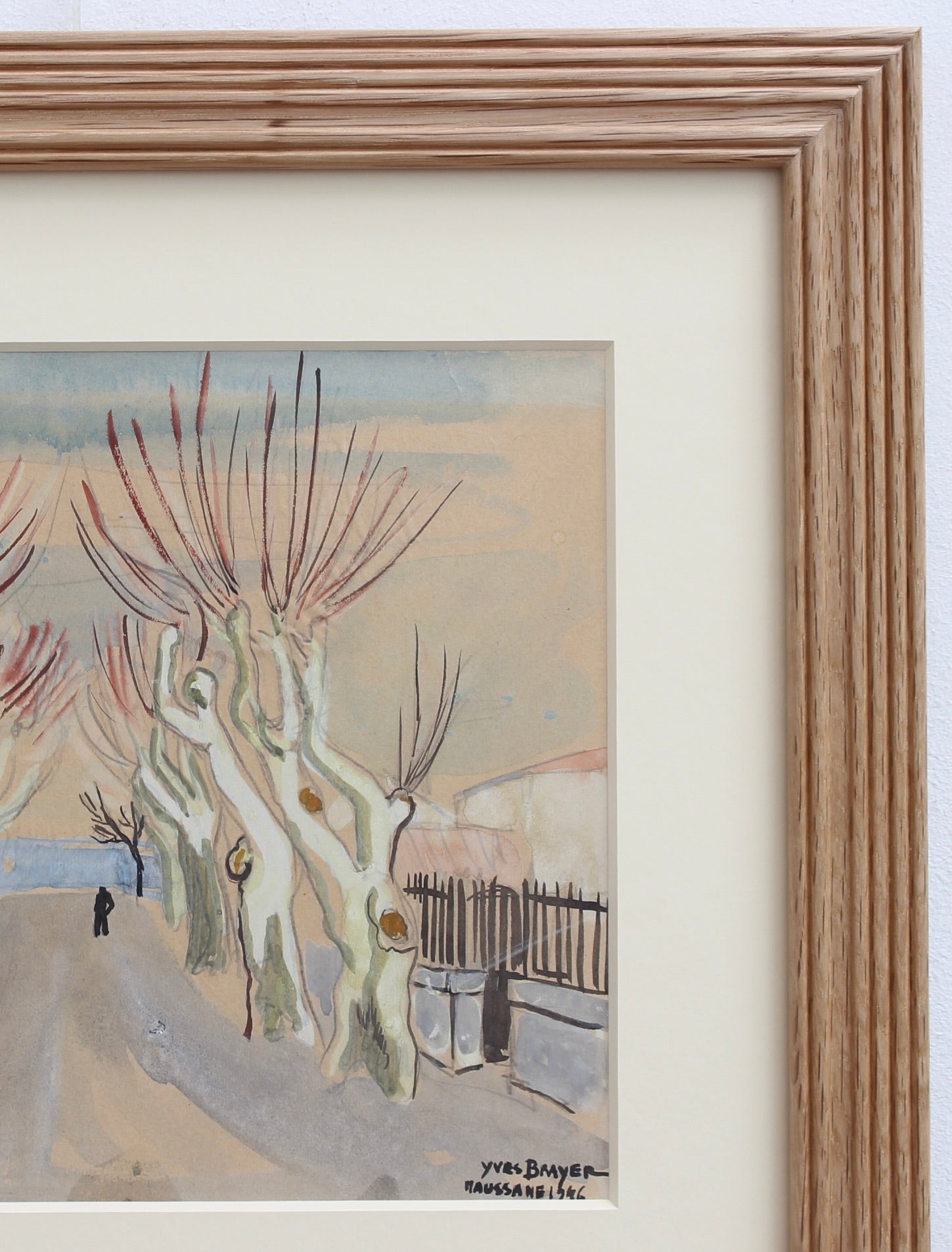 'Row of Plane Trees In Winter - Maussane-les-Alpilles' by Yves Brayer ...