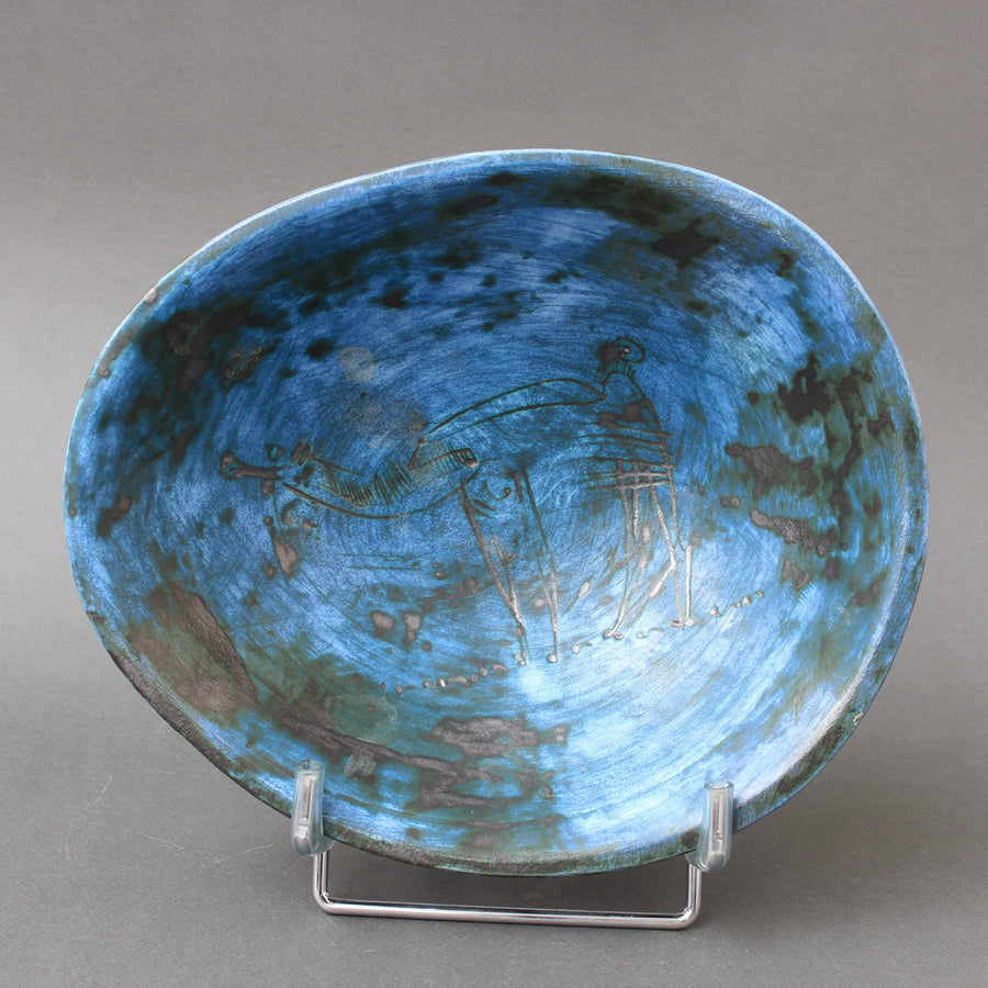 Mid-Century French Ceramic Decorative Bowl by Jacques Blin (circa 1950s)